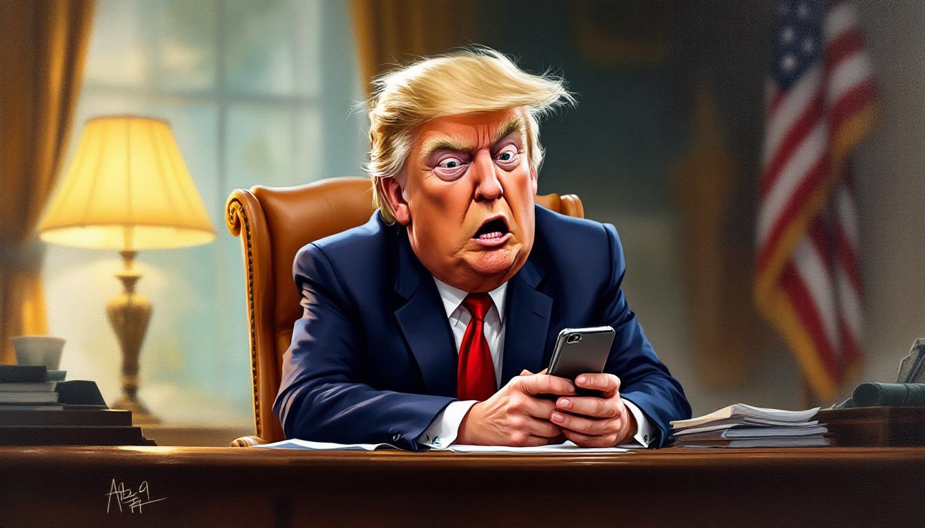 President Trump Surprised by Bryon Noem Online Activity Reports