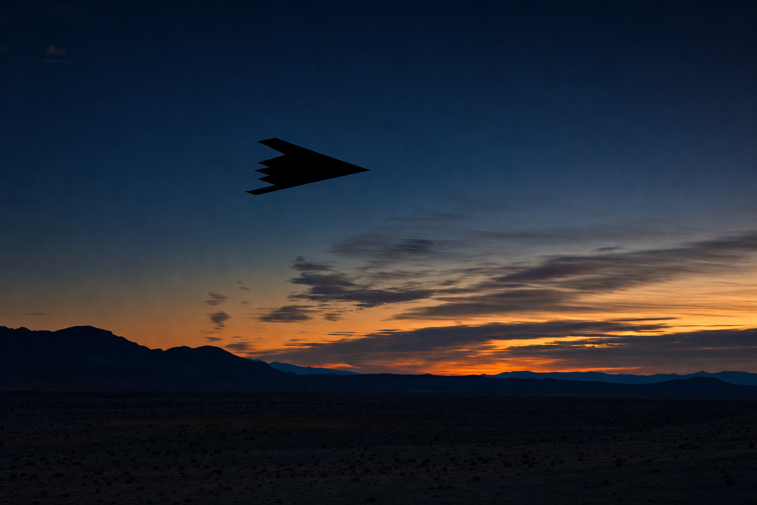 Unidentified Triangular Aircraft Sighted Near Area 51