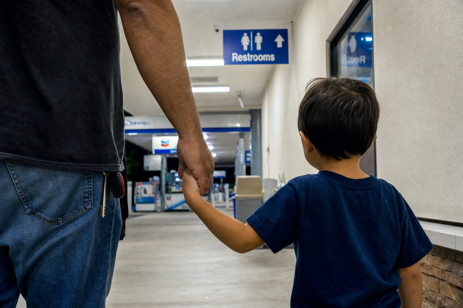Viral Gas Station Restroom Dispute Sparks Debate Over Parental Judgment