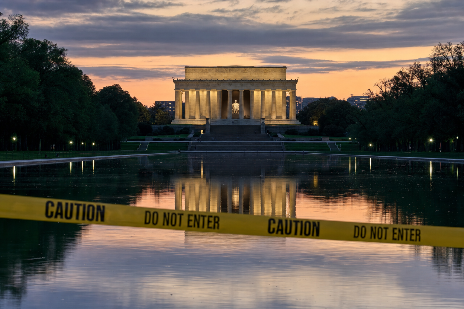 Trump Confirms Lincoln Memorial Pool Vandalism After Renovation