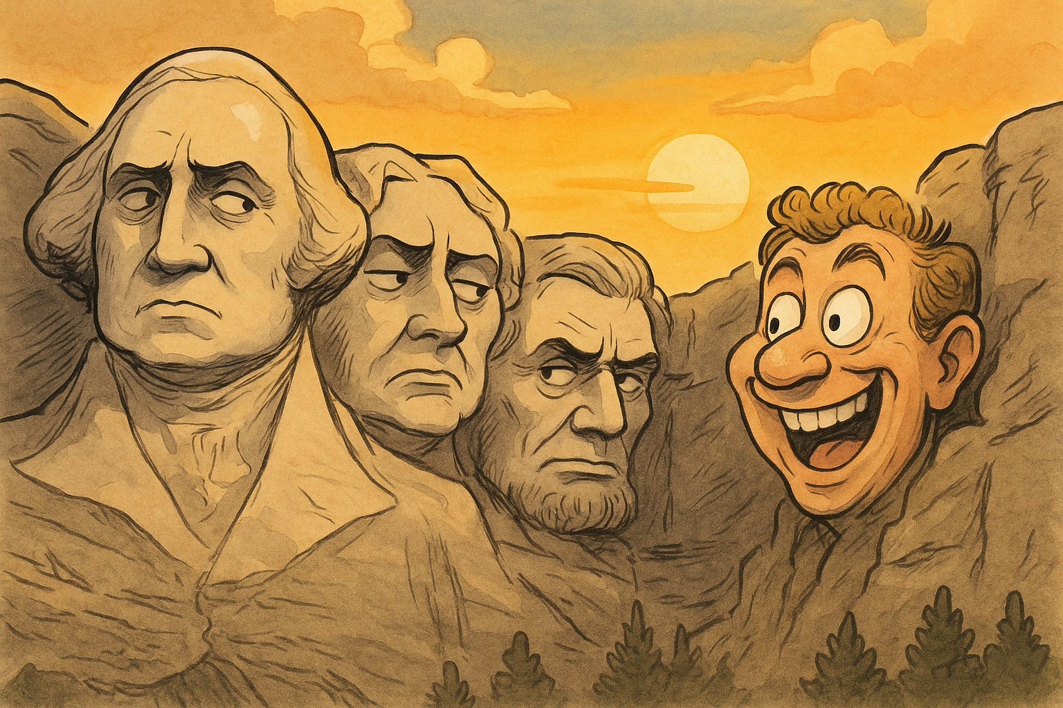 Trump Rekindles Mount Rushmore Speculation with AI Video