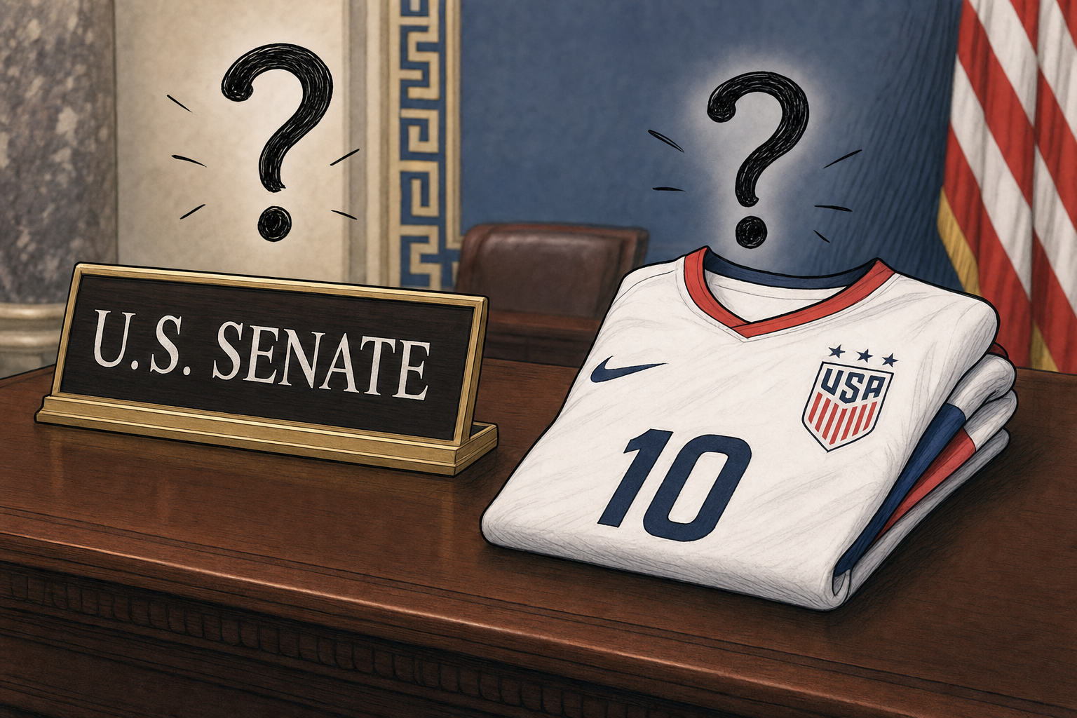 Senator Kelly Draws Scrutiny for World Cup Jersey Choice