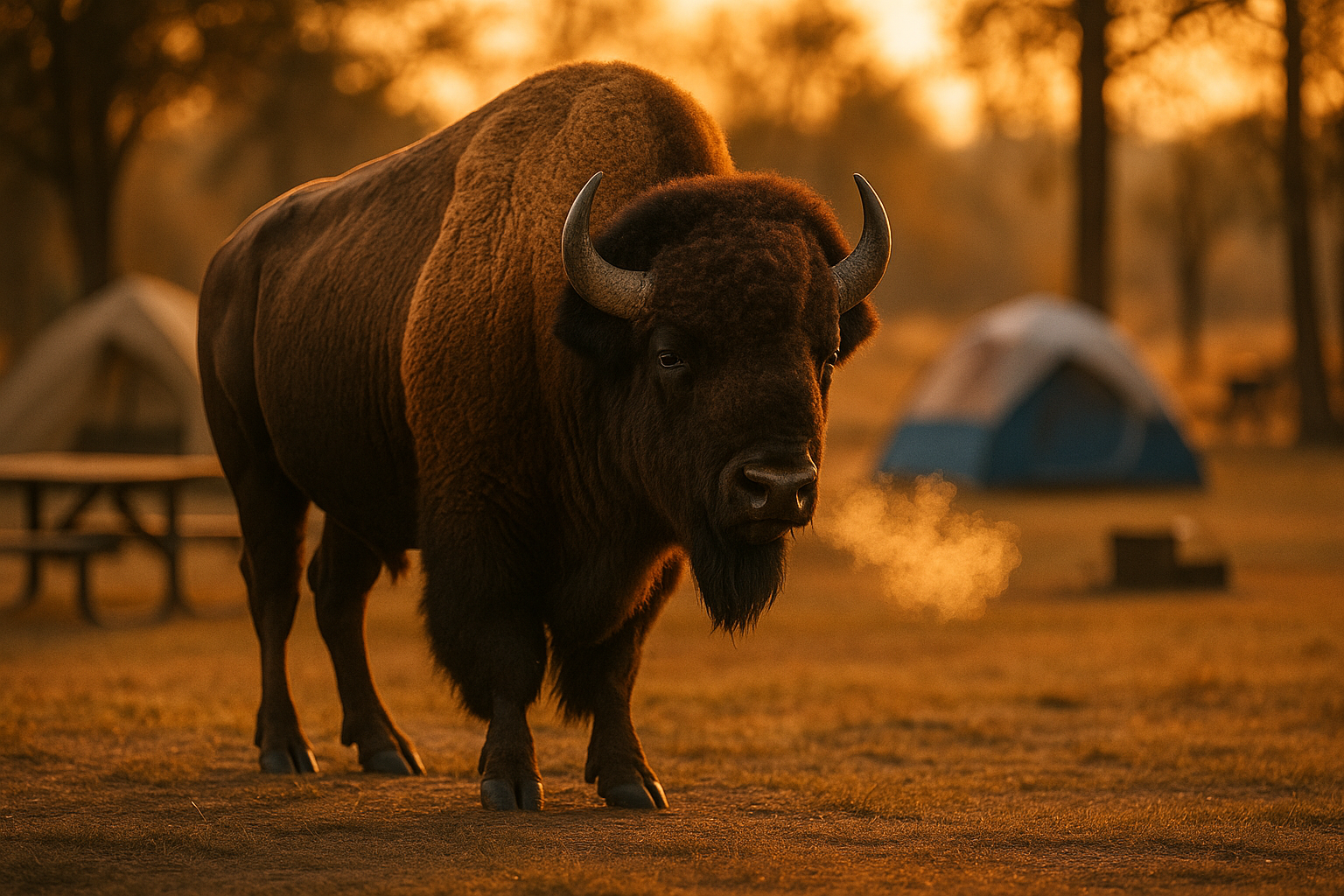 Bison Charges Man at Yellowstone, Causing Serious Injury