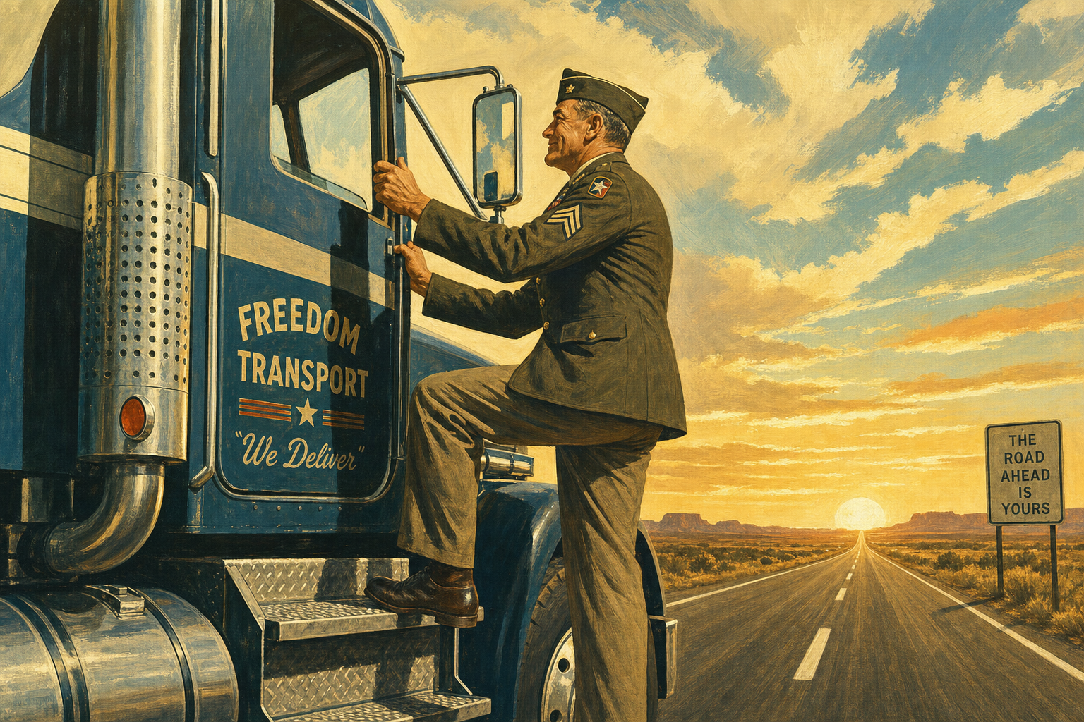 Trump Unveils Plan to Replace Illegal Alien Truckers with Veterans