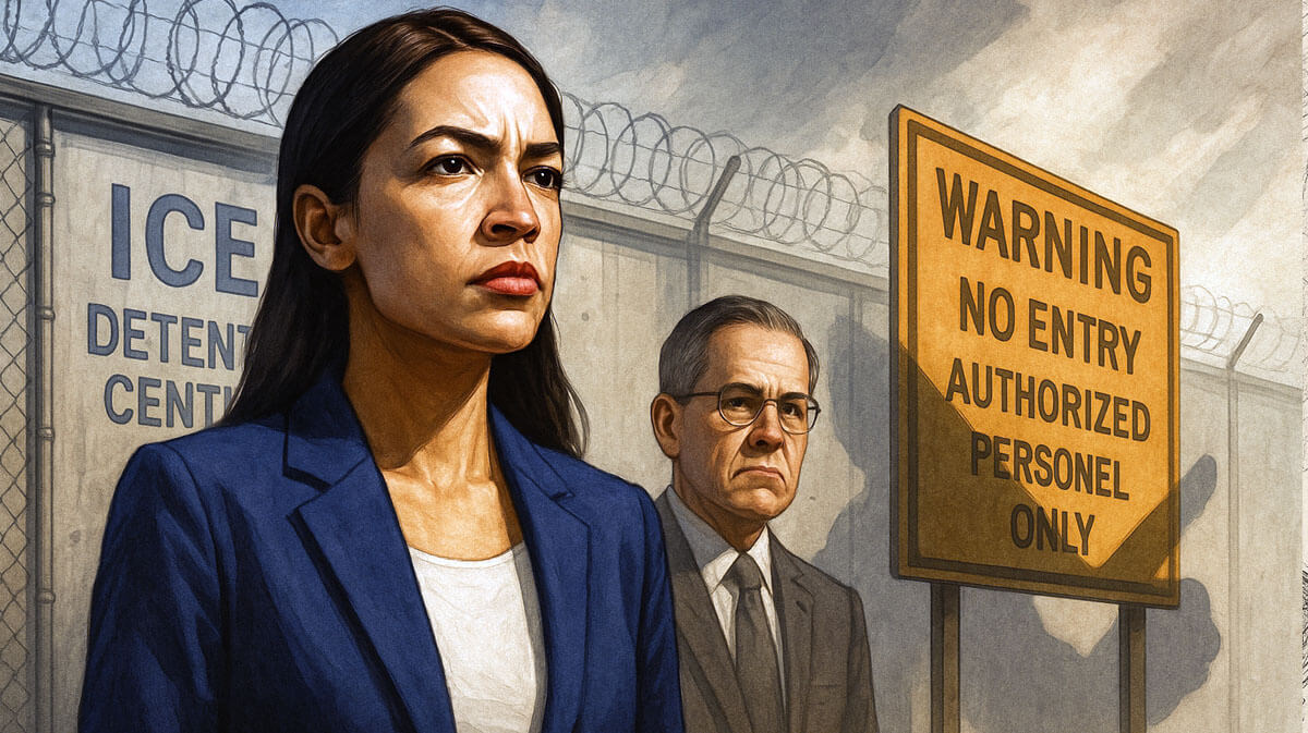 DHS Issues Warning to AOC Over ICE Facility Interference