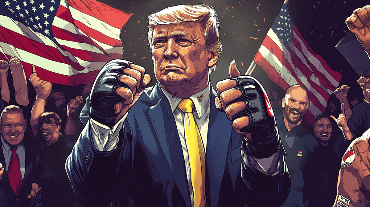 President Trump Receives Warm Welcome at UFC 314 in Miami