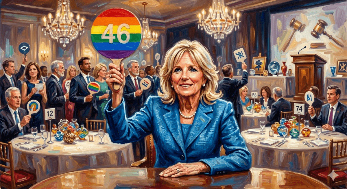 Jill Biden Bids $35K at LGBT Center Fundraiser