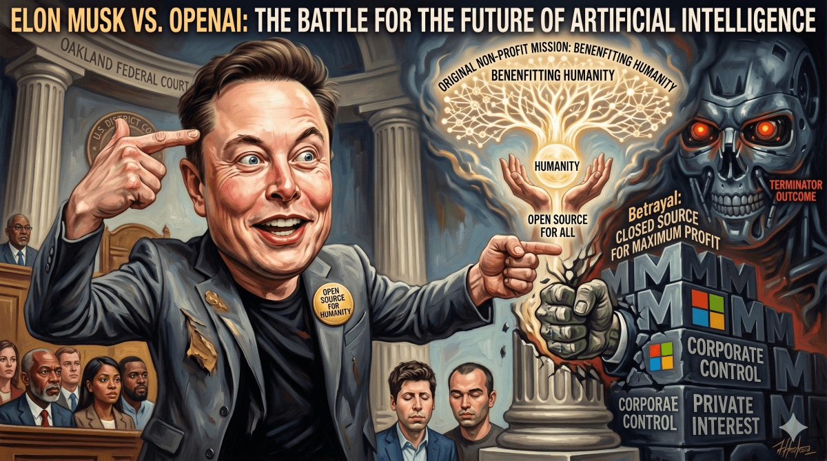 Musk Sues OpenAI Over Mission Shift, Warns of AI Risks
