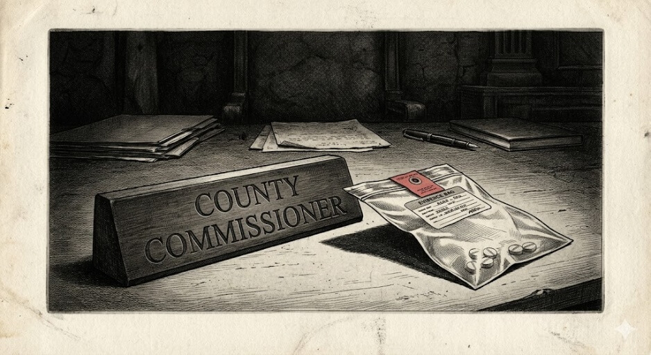 Pennsylvania Commissioner Faces Dozens of Felony Drug Charges