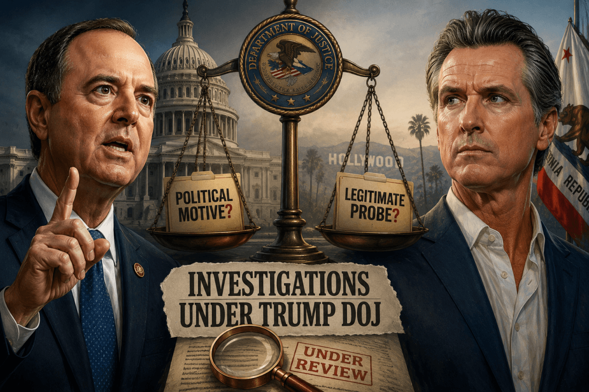 Schiff Questions DOJ Fairness Amid Newsom Probe