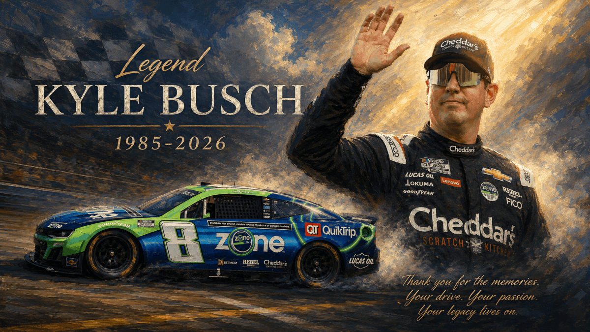 The Final Checkered Flag: NASCAR Mourns the Tragic Passing of Two-Time Cup Champion Kyle Busch