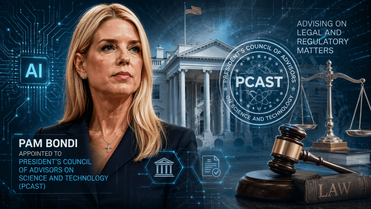 Trump Appoints Pam Bondi to Key White House AI Panel
