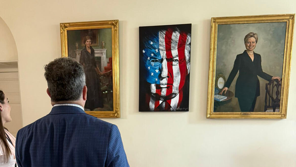 Trump's Provocative White House Art Installs Buzz Online