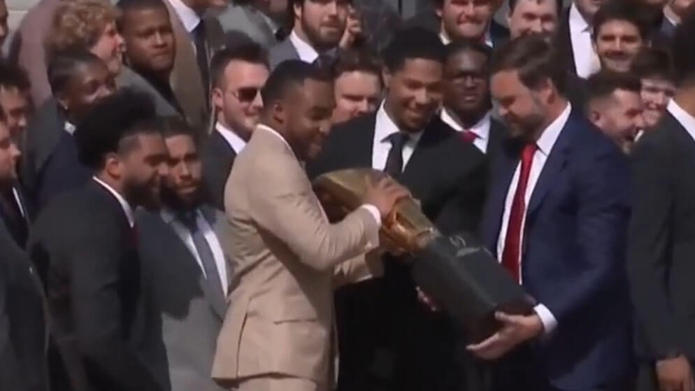 VP Vance's Trophy Snafu at Ohio State White House Visit Goes Viral